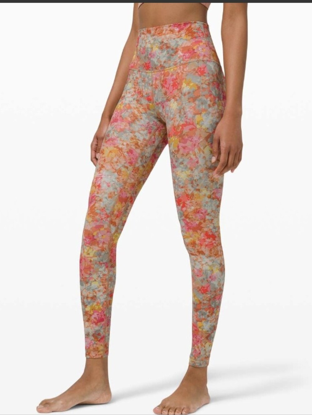 Lululemon Align Leggings 28"  Size 4 Inflorescence multi floral